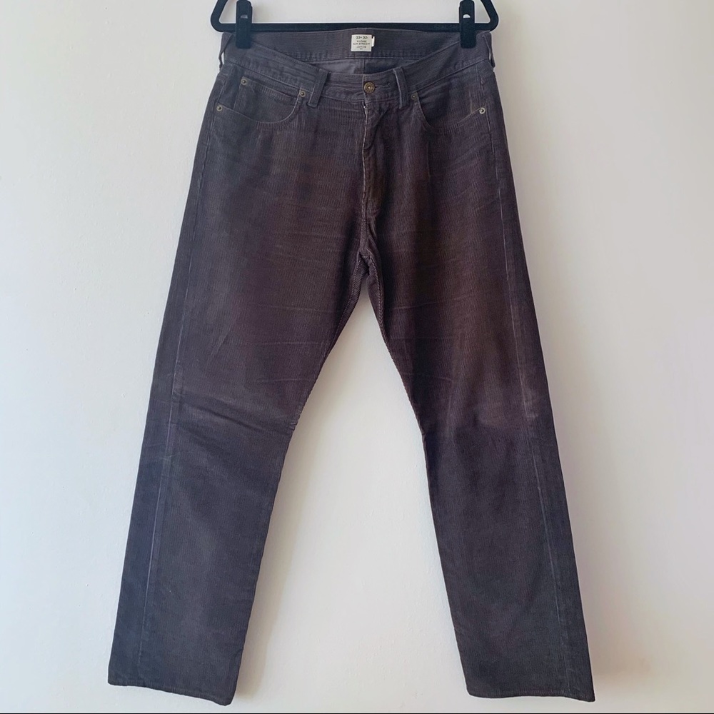 J Crew Bleeker Cord corduroy pants Sz 33w